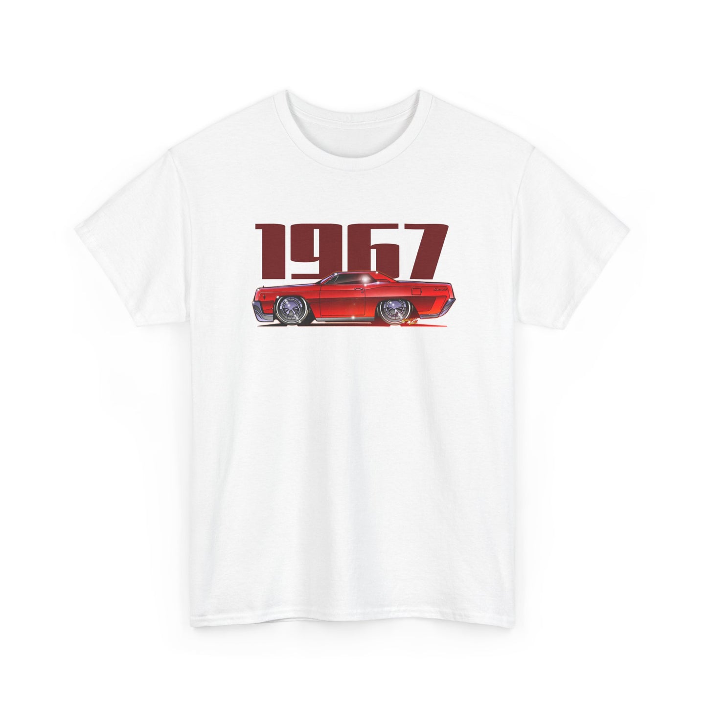 LINCOLN CONTINENTAL COUPE 1967 Heavy Cotton Tee Shirt - Multiple Colors