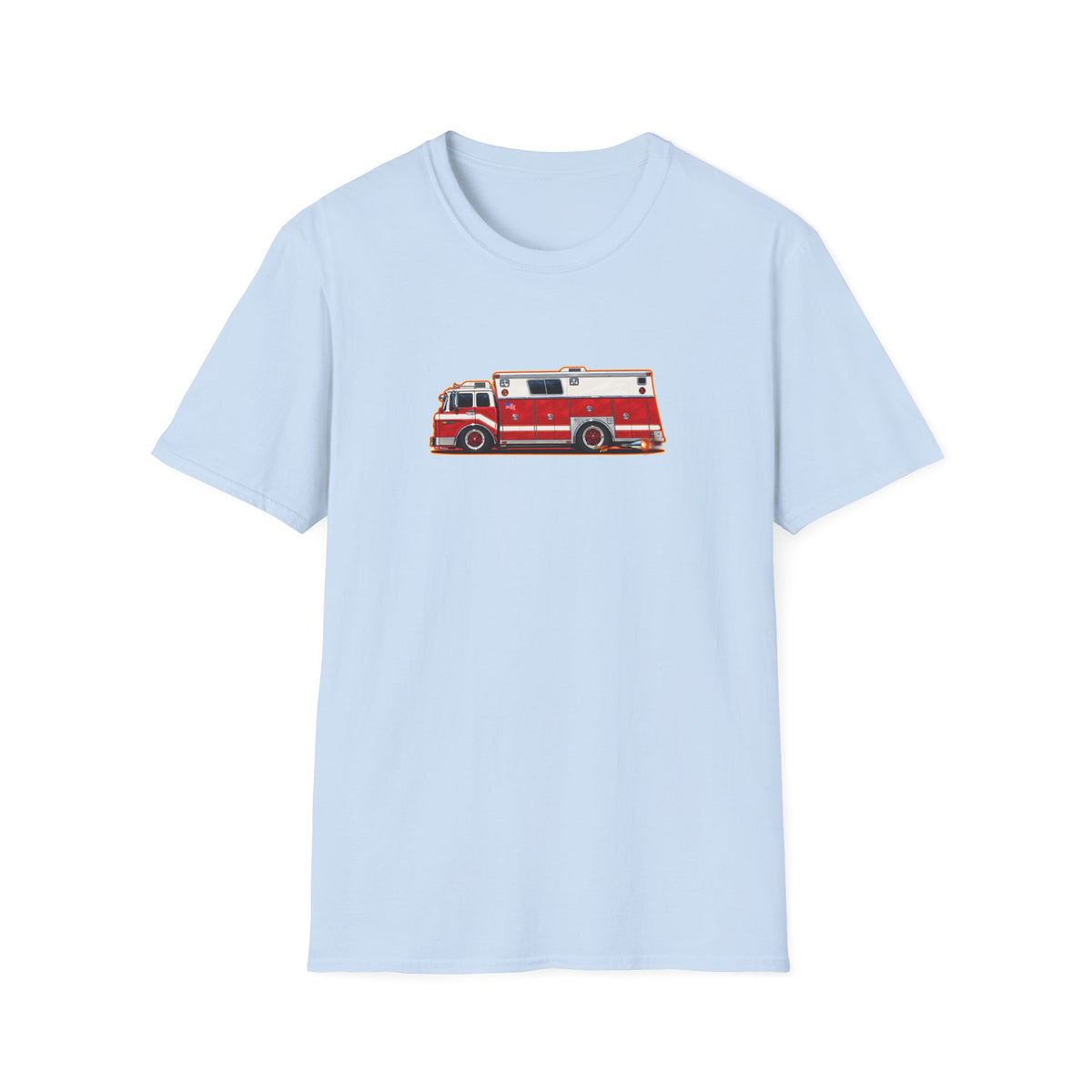 FIRE TRUCK Collectible Fireball Art TeeShirt