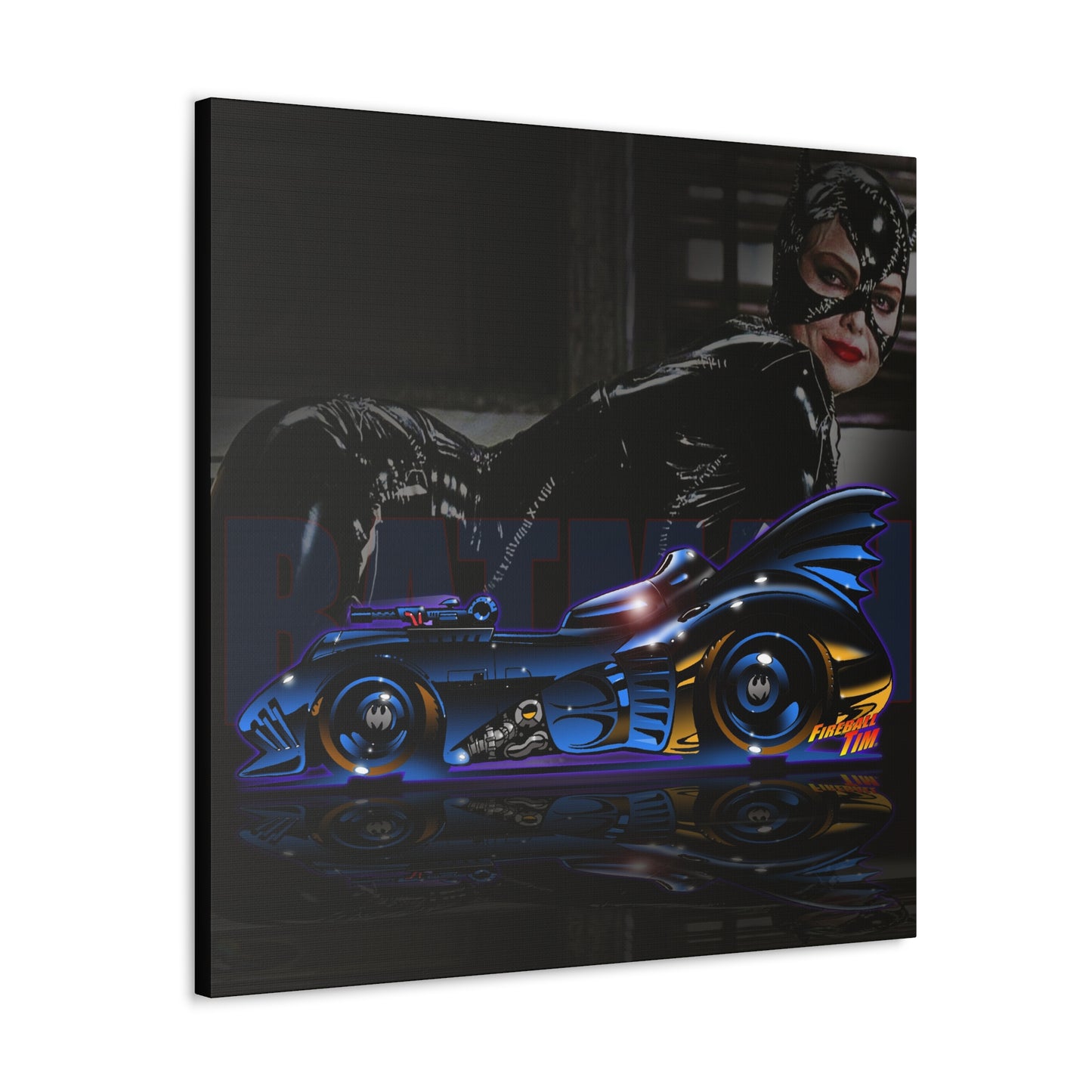 BATMOBILE 1989 CATWOMAN Concept Art Canvas MASTERPRINT 3 Sizes