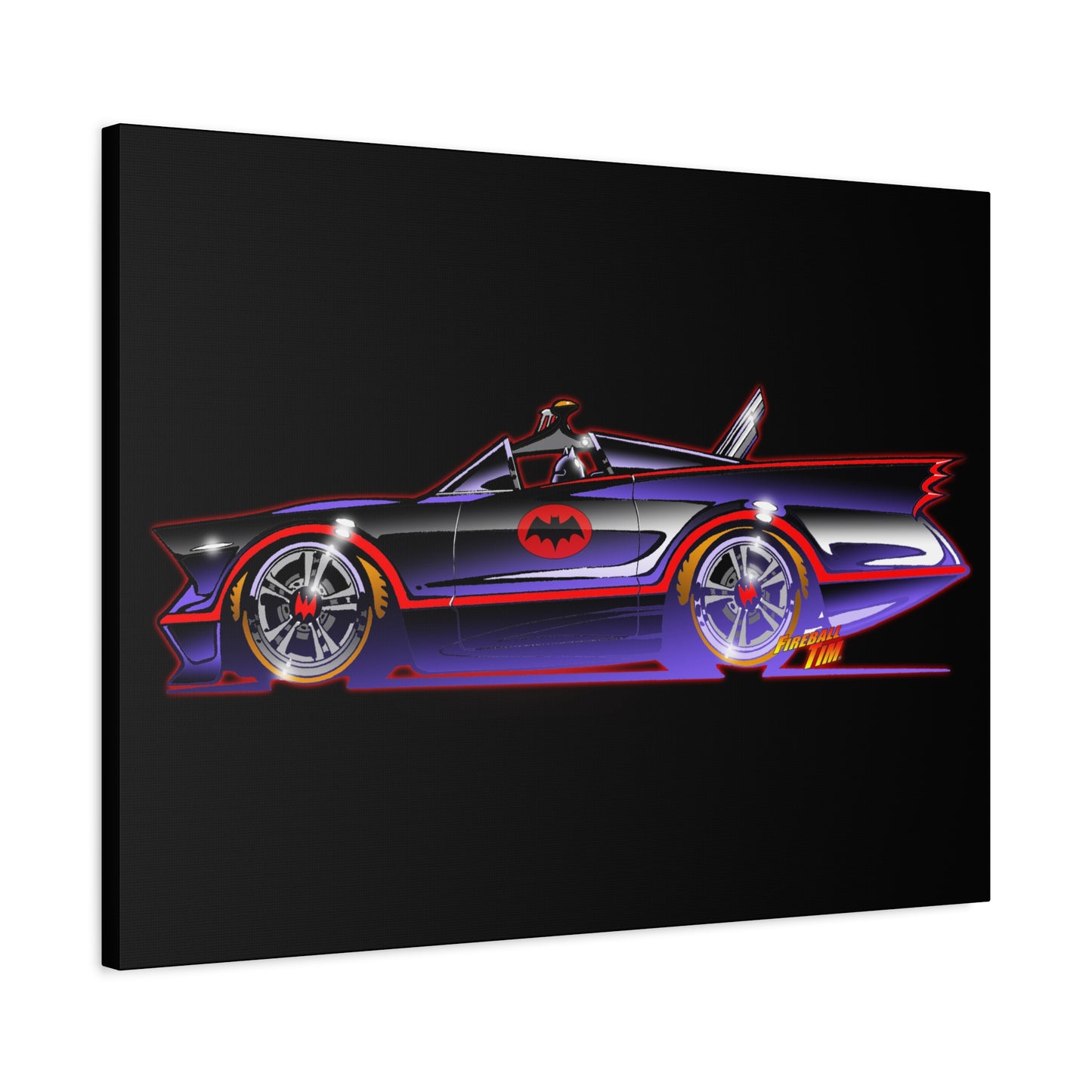 BATMOBILE 1966 BATMAN TV Car Canvas Art Print 11x14