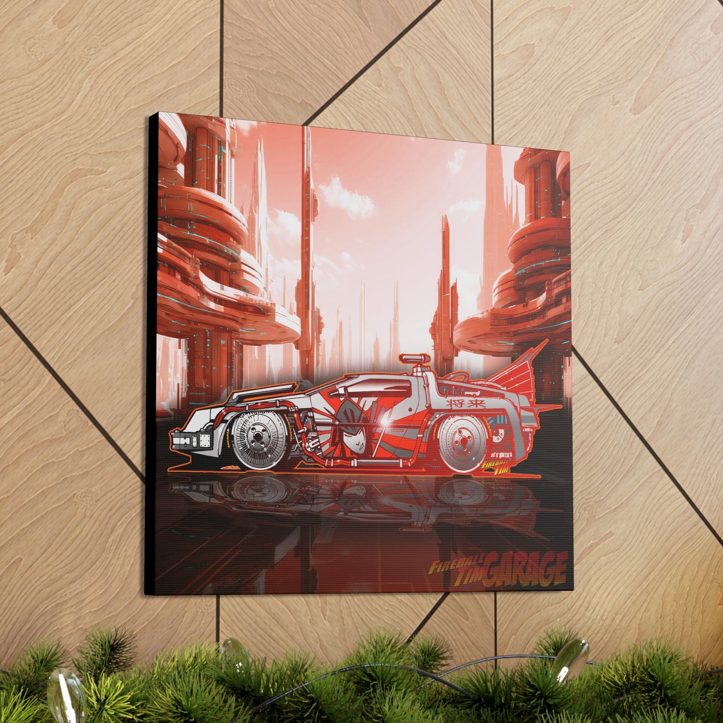 DMC DELOREAN BOSOZOKU JDM BTTF Concept Art Canvas MASTERPRINT 3 Sizes