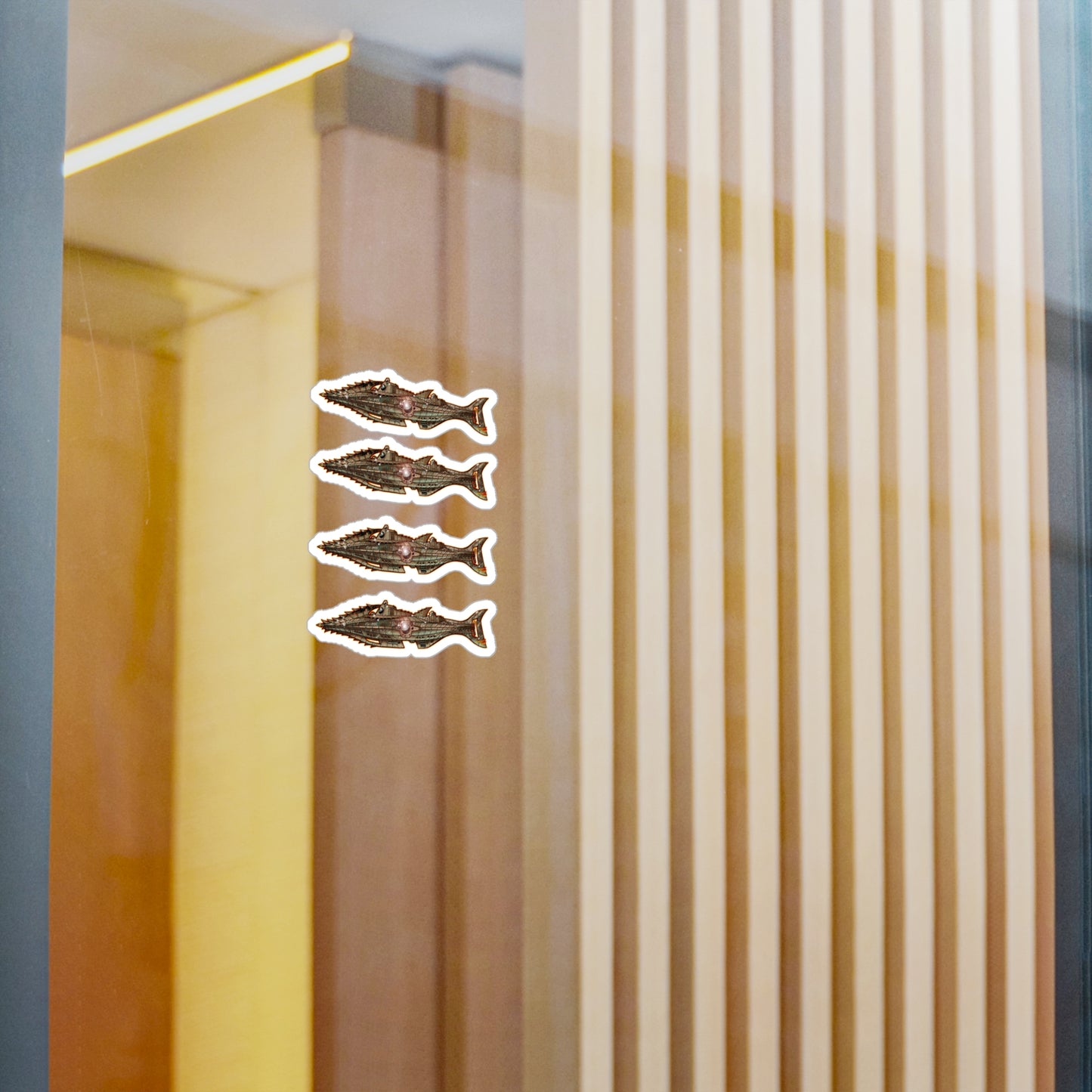 20,000 LEAGUES NAUTILUS SUBMARINE Fireball Art Decal Stickers - 4 Sizes