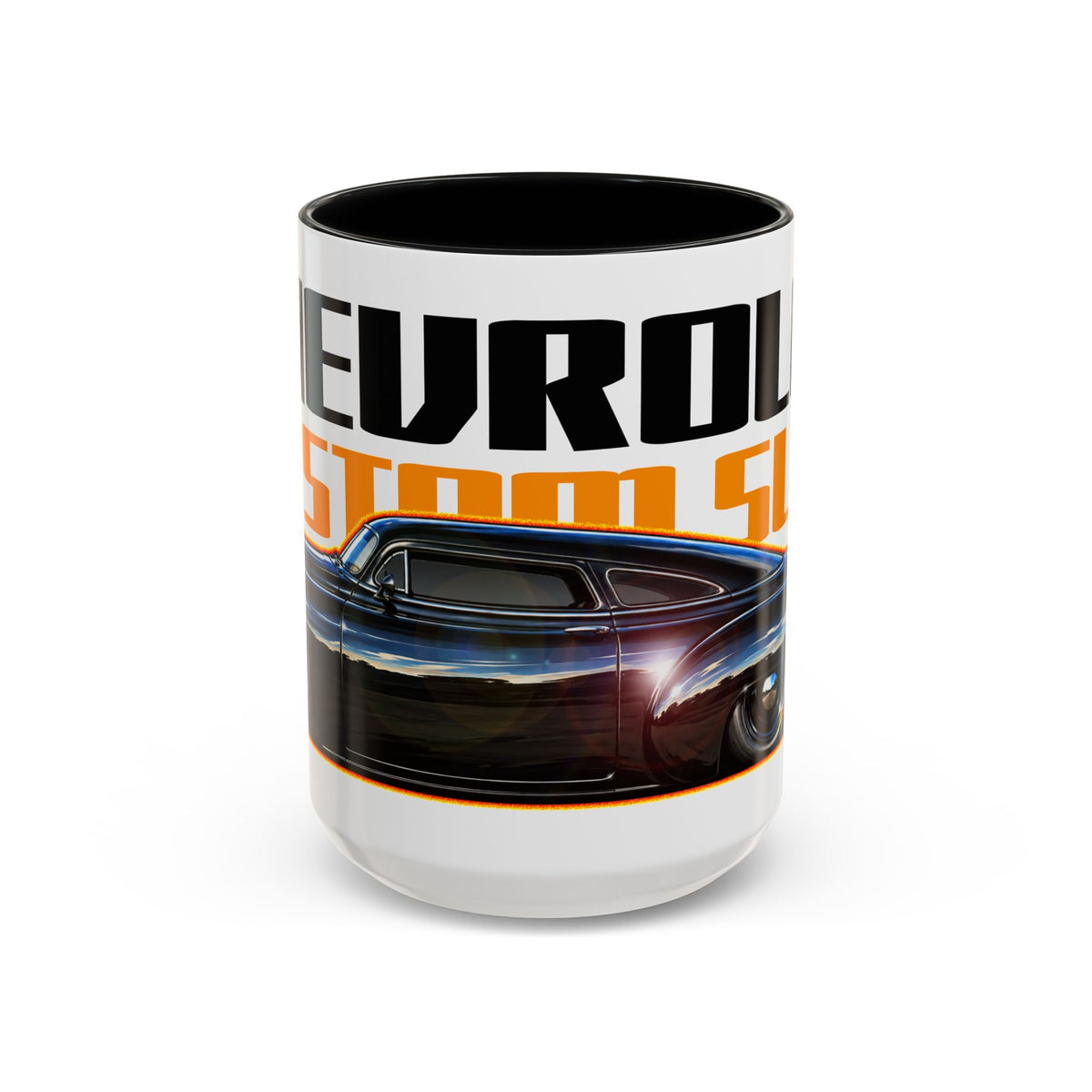 CHEVROLET KUSTOM SLED Classic Car Collectible Fireball Art Coffee Mug - 2 Sizes