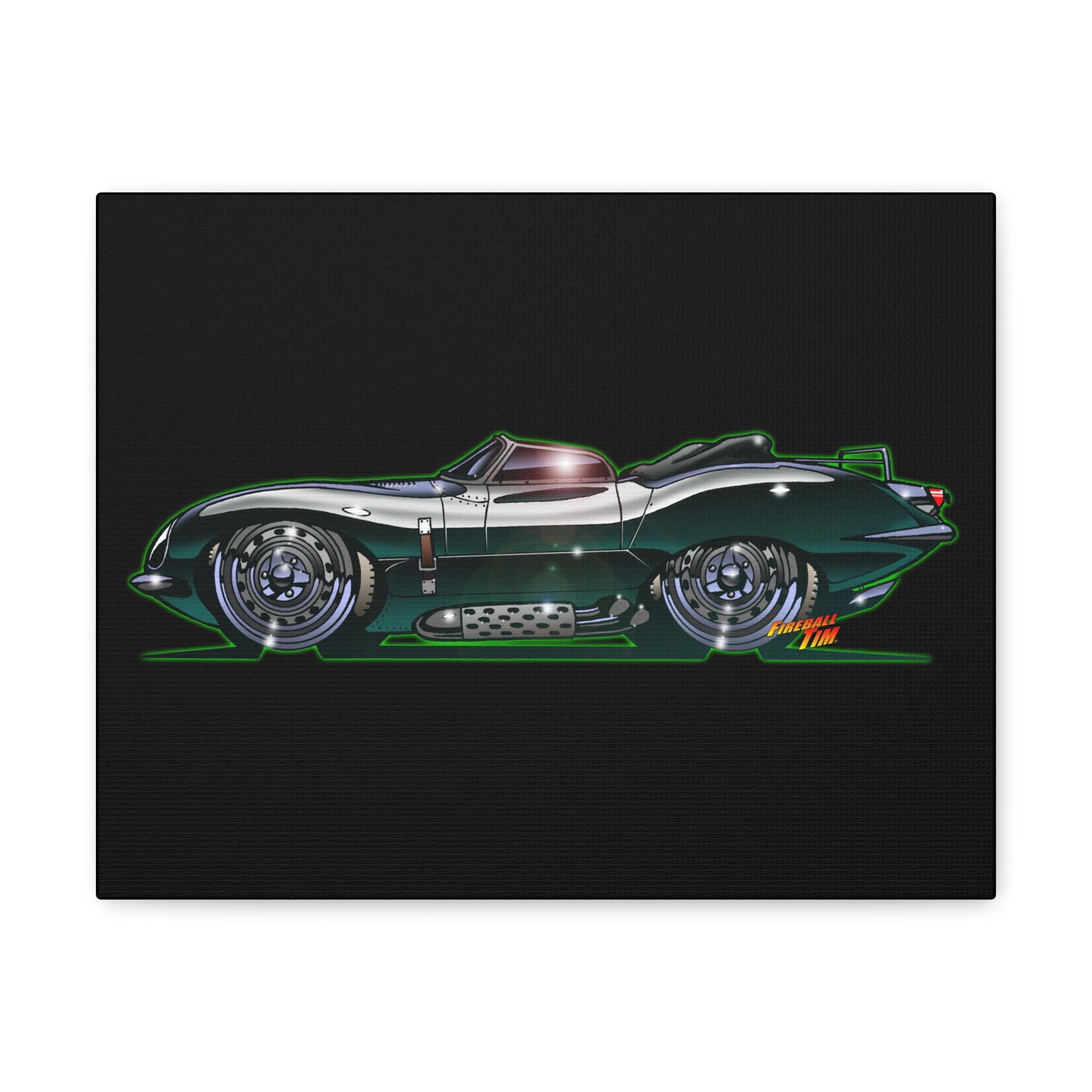 Steve McQueen 1956 JAGUAR XKSS Concept Art Canvas Print 11x14