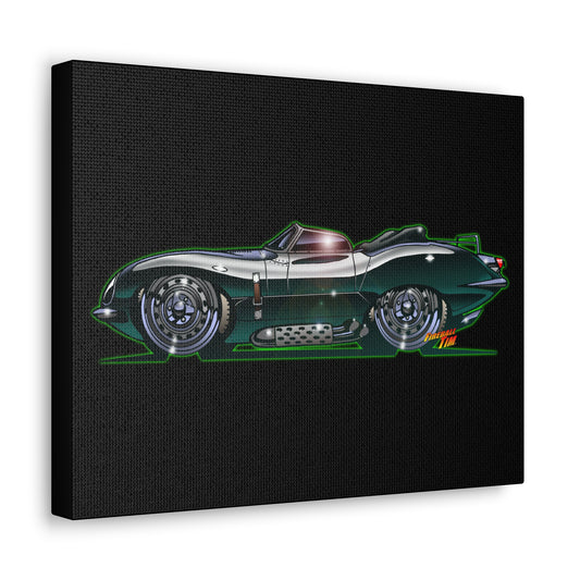 Steve McQueen 1956 JAGUAR XKSS Concept Art Canvas Print 11x14