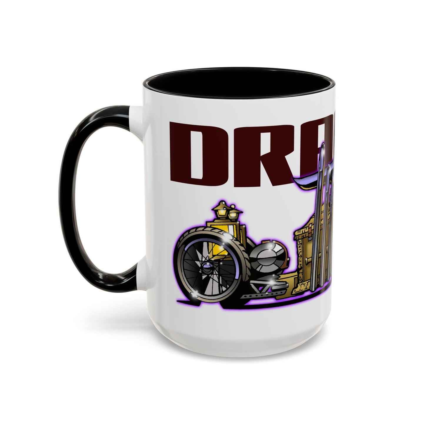 MUNSTERS DRAGULA TV Show Collectible Fireball Art Coffee Mug - 2 Sizes