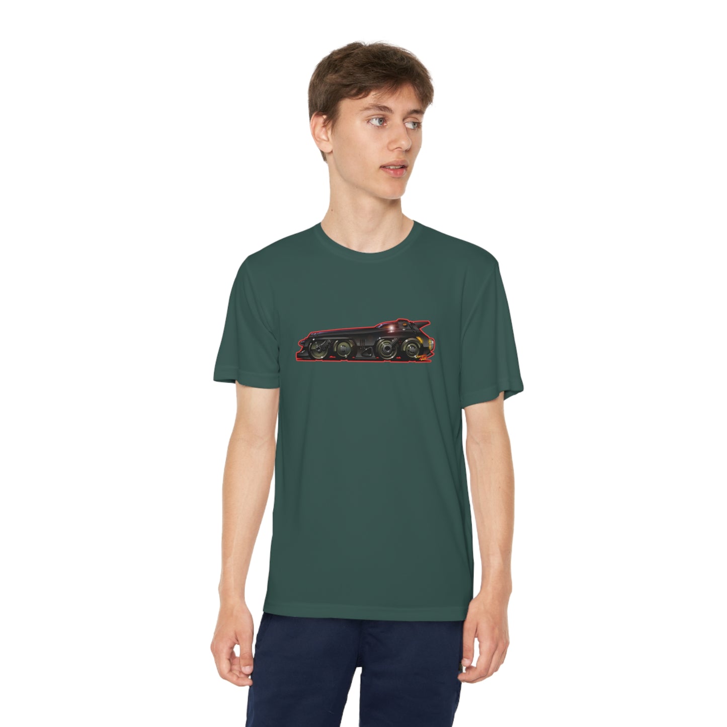 BATMISSILE Batmobile Youth Competitor Tee 5 Colors