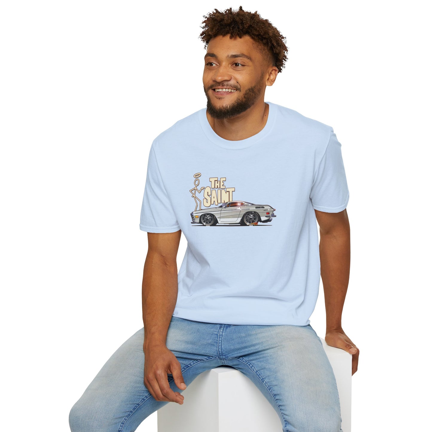 THE SAINT 1967 VOLVO 1800 S ST1 Concept Art Unisex Softstyle T-Shirt 13 Colors