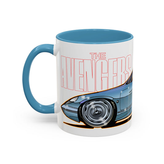 THE AVENGERS TV Show Emma Peel Lotus Elan Collectible Coffee Mug - 2 Sizes