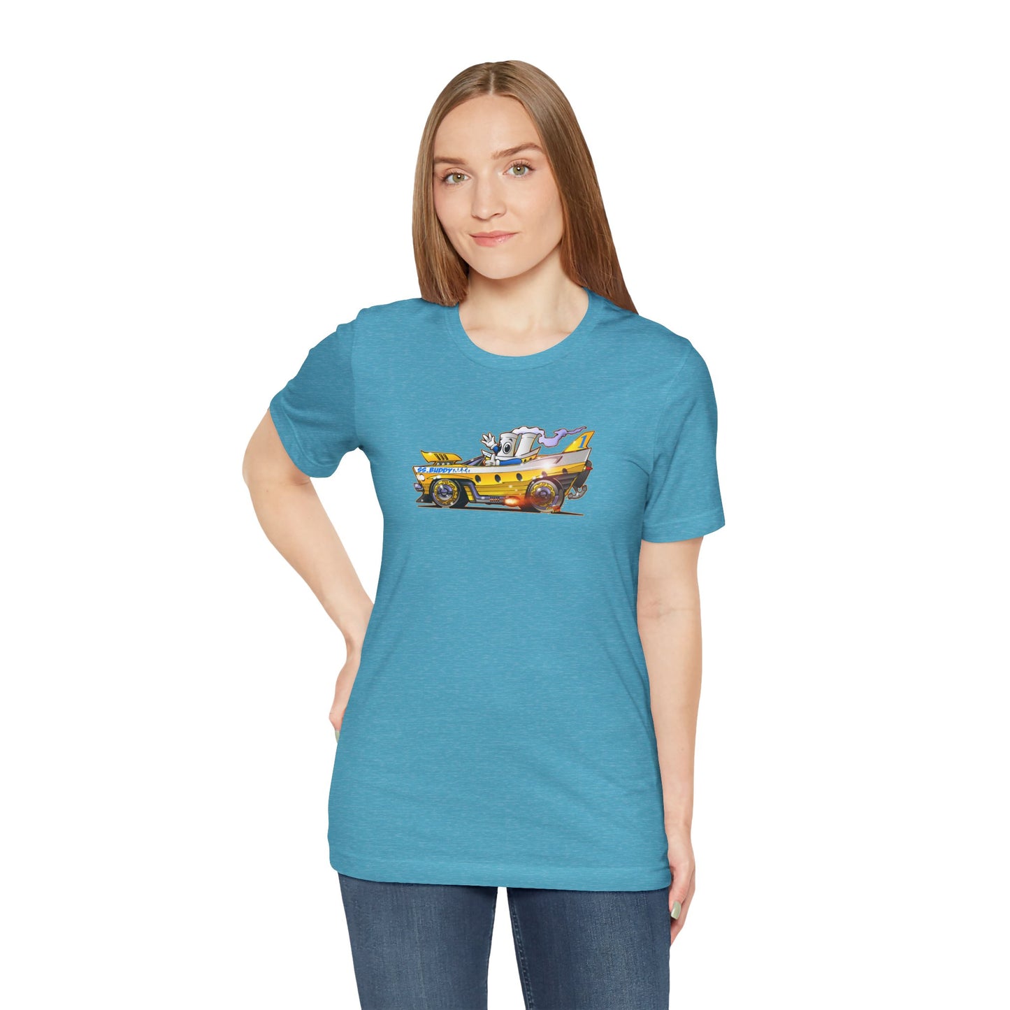 BUDDY CRUISE BUDDYMOBILE Custom Car Art Short Sleeve Tee in 17 Colors