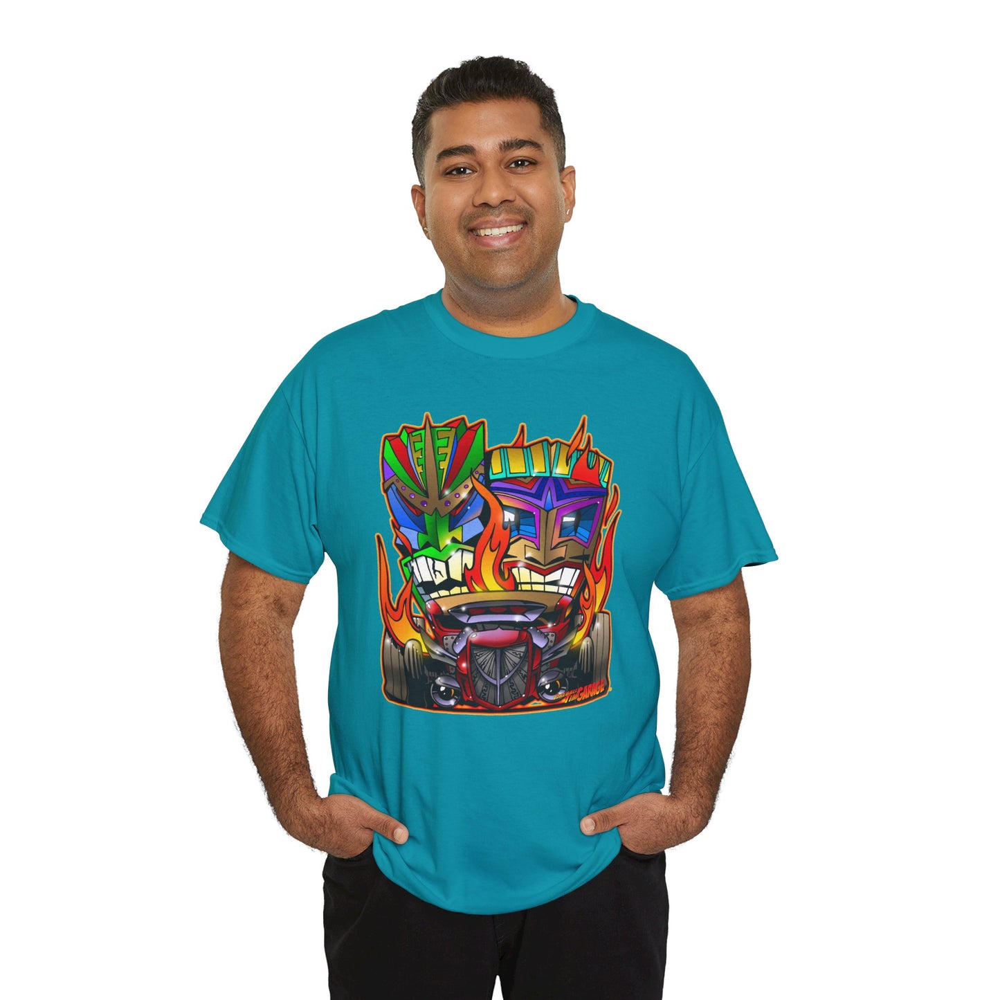 HOT ROD TIKIS Concept Art Tiki Unisex Heavy Cotton Tee 13 Colors