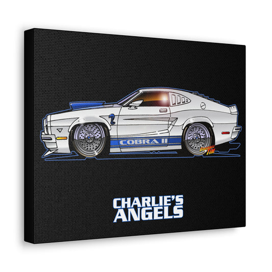 CHARLIES ANGELS TV Show Ford Mustang Cobra 2 Canvas Gallery Art Print 11x14