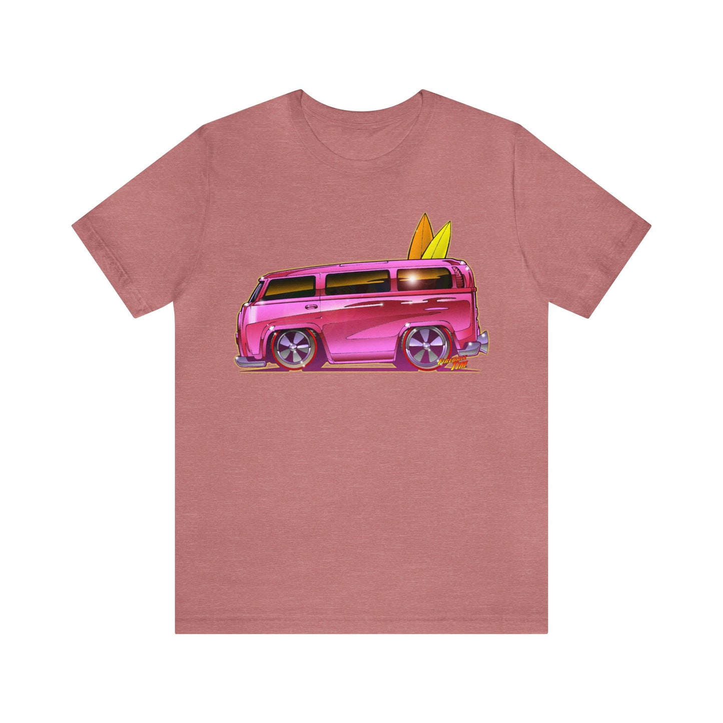 Hot Wheels PINK BEACH BOMB VW Bus Unisex Jersey Short Sleeve TShirt 12 Colors