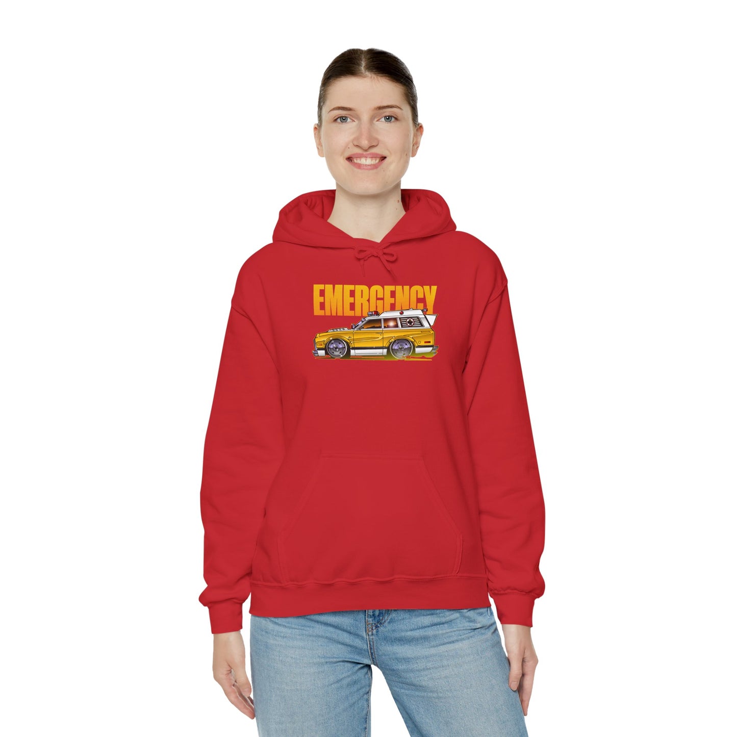 EMERGENCY AMBULANCE TV Show Concept Art Hooded Sweatshirt 9 Colors