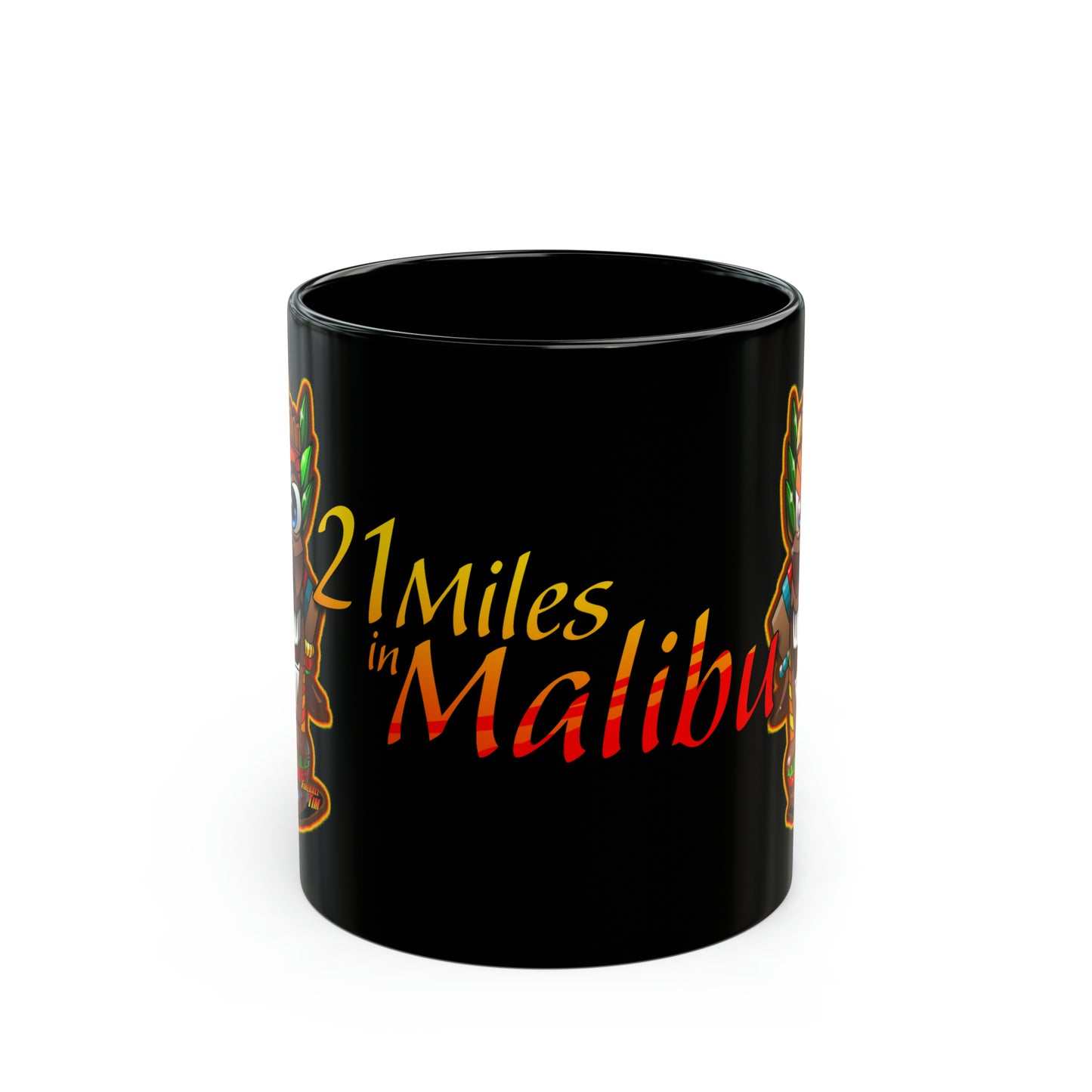 MALIBU KING KOOKY DOOK Tiki Black Coffee Mug 11oz