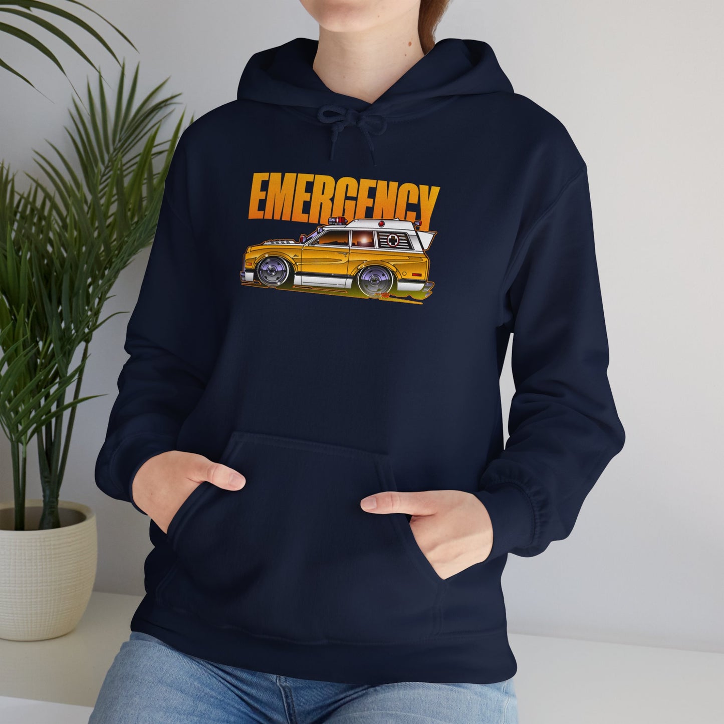 EMERGENCY AMBULANCE TV Show Concept Art Hooded Sweatshirt 9 Colors