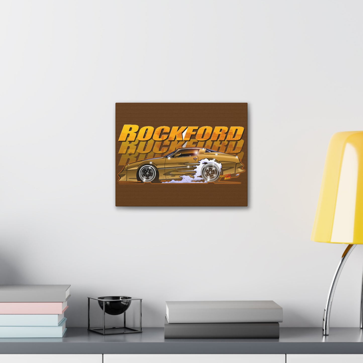 ROCKFORD FILES 1978 Pontiac Canvas Gallery Art Print, Classic TV Show, James Garner, Movie Car, Movie Cars, The Rockford Files