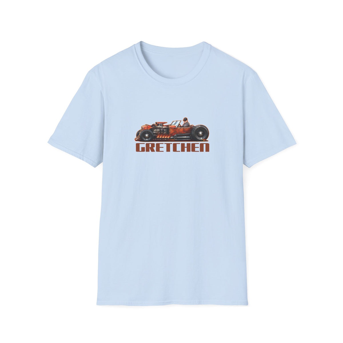 CUSTOM RAT ROD Hot Rod Gretchen Collectible Fireball Art TeeShirt
