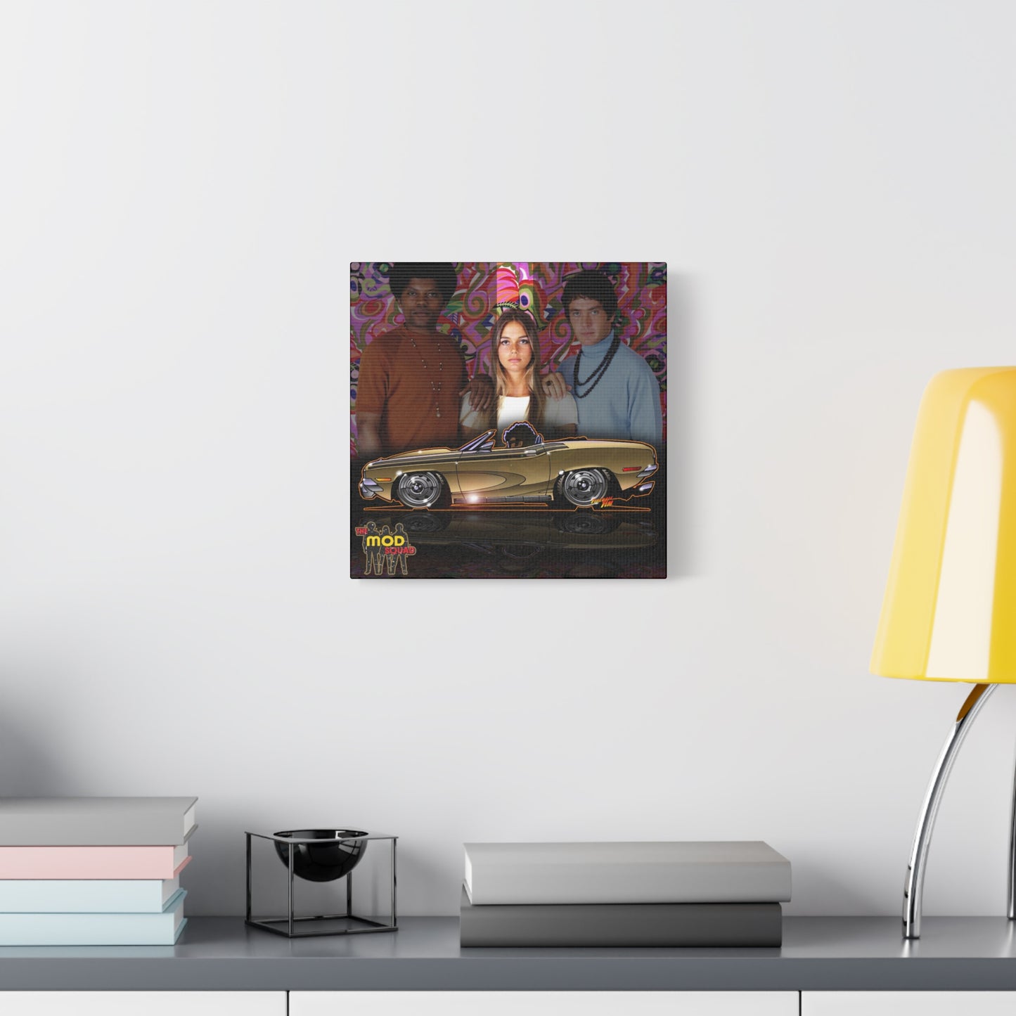 THE MOD SQUAD 1971 Dodge Challenger Fireball Art Canvas Print