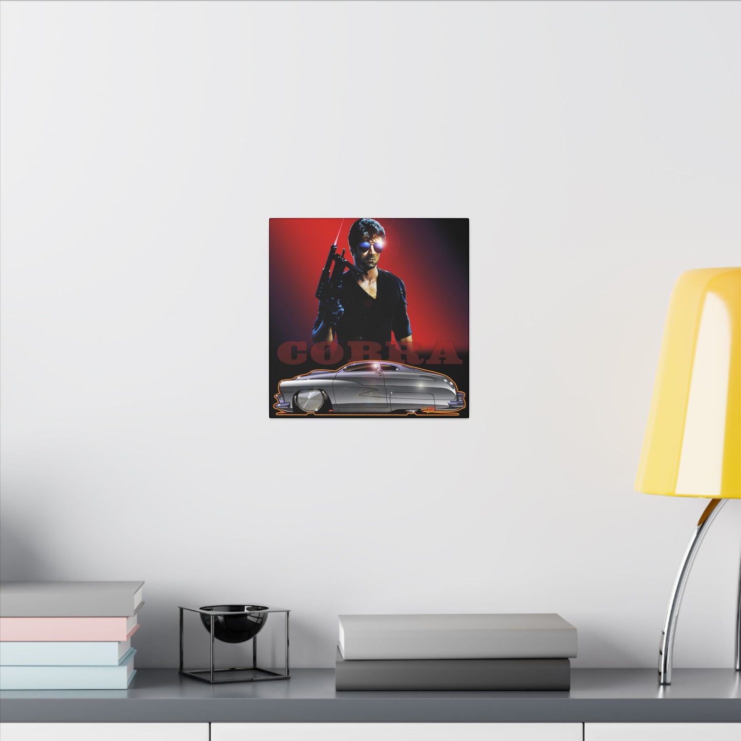 COBRA MERCURY Sylvester Stallone Movie Car Fireball Art Canvas Print