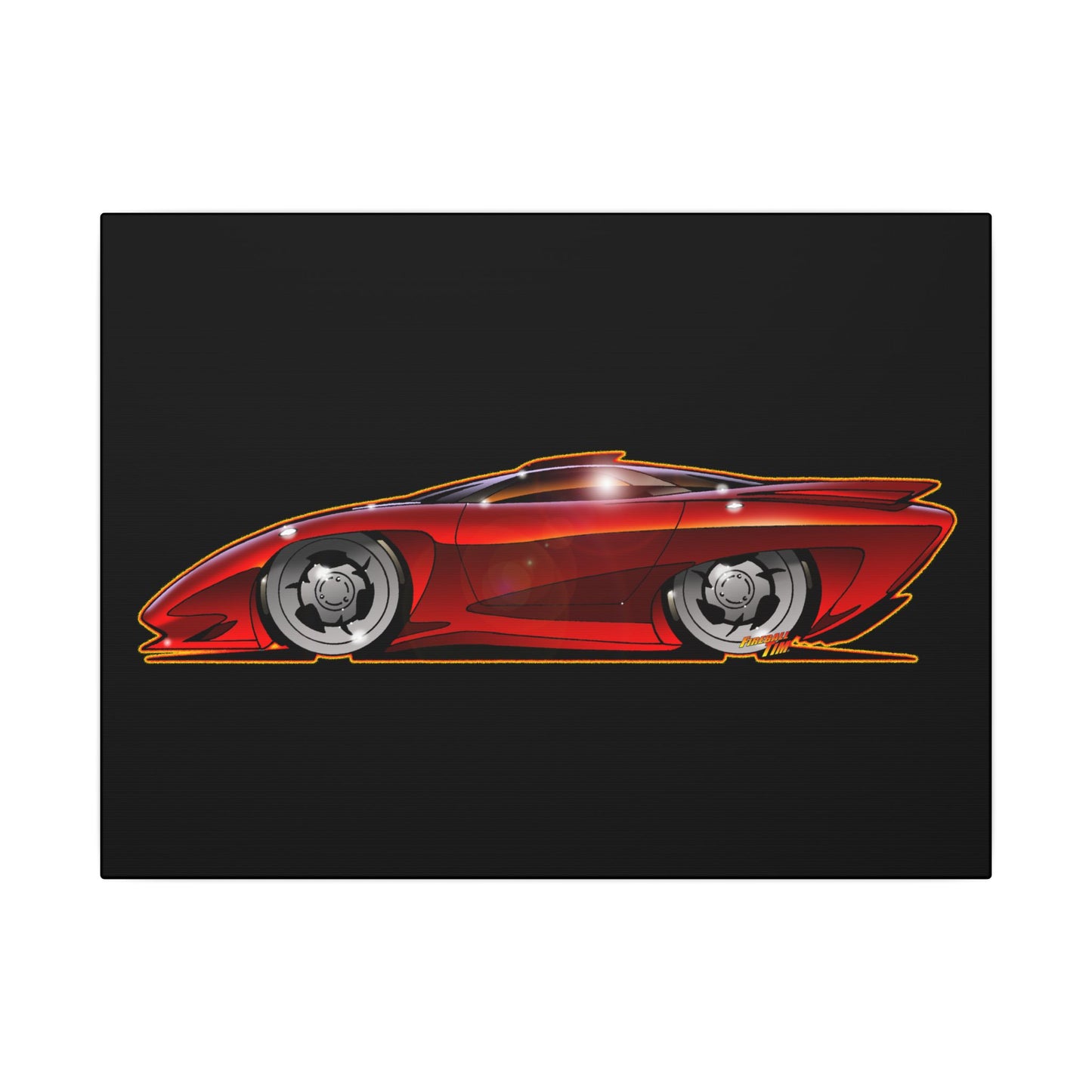 PONTIAC BANSHEE Concept Car Collectible Fireball Art Canvas Print