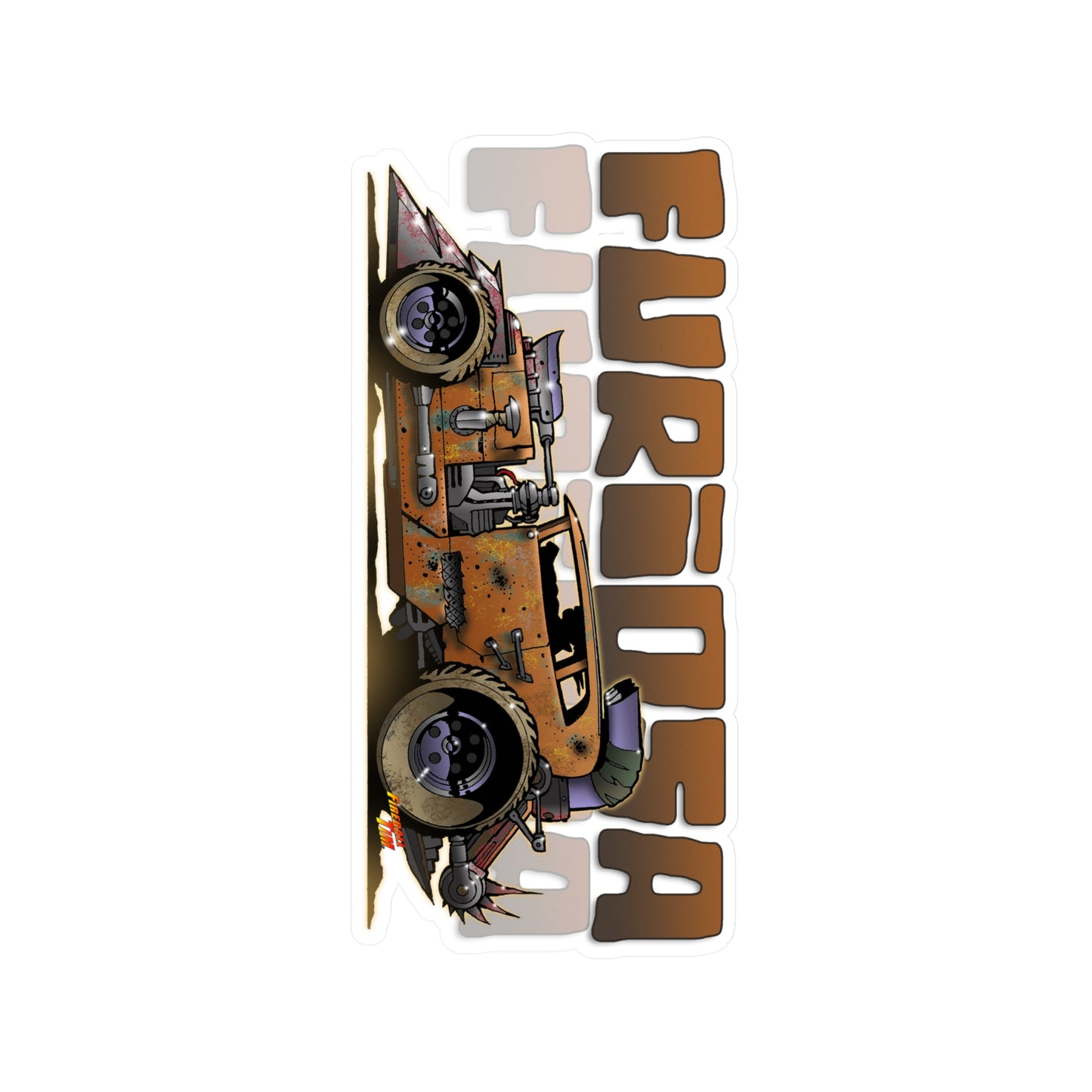 FURIOSA Mad Max Movie Car Hot Rod Sticker 10"