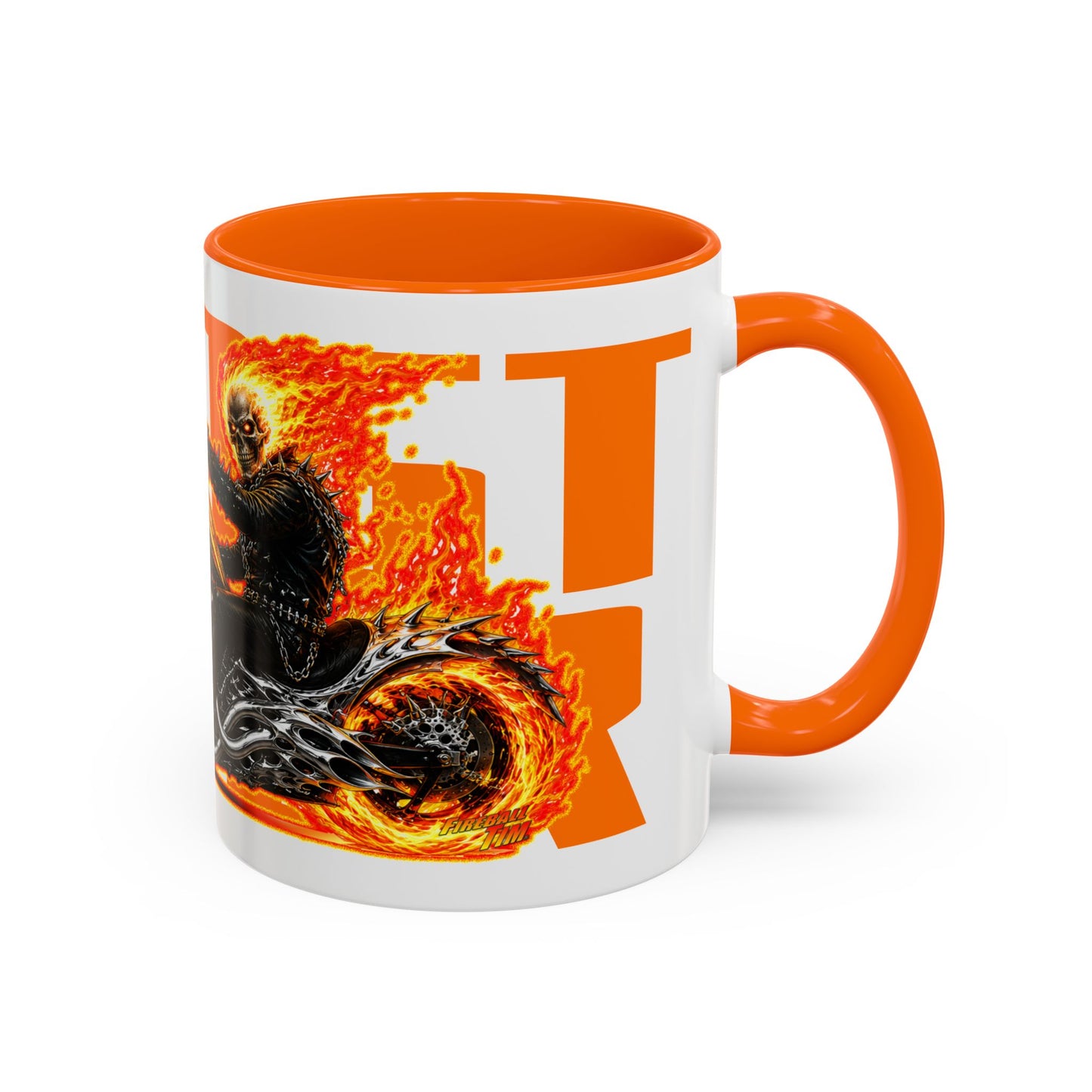 GHOST RIDER CHOPPER Collectible Fireball Art Coffee Mug - 2 Sizes