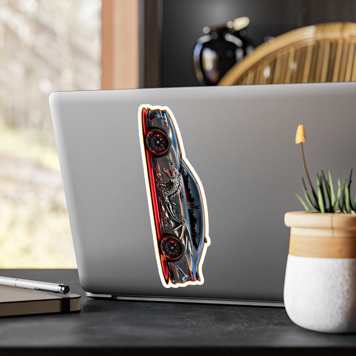 HONDA ACCORD 2025 Dragon Rider Collectible Fireball Art Stickers in 4 Sizes
