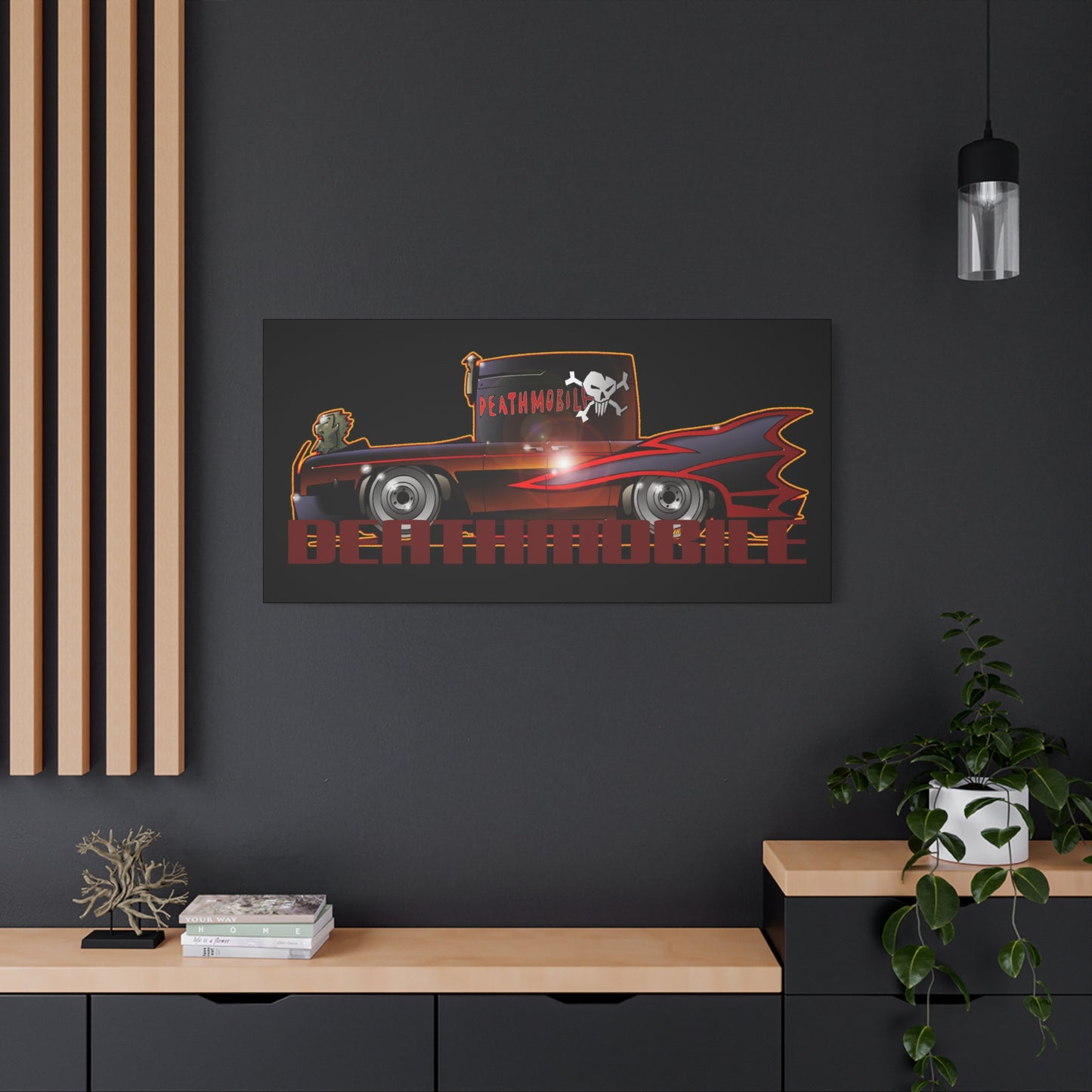 ANIMAL HOUSE DEATHMOBILE Fireball Art Canvas Wall Print