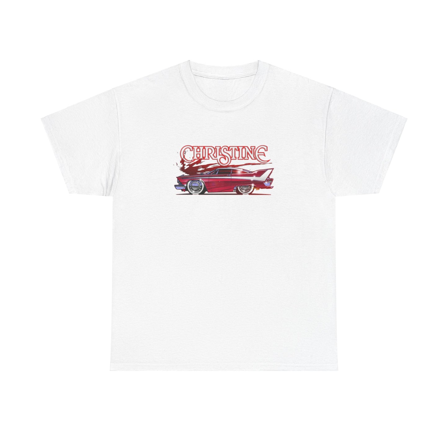 CHRISTINE Movie Car 1958 Plymouth Fury Concept Art Heavy Cotton Tee