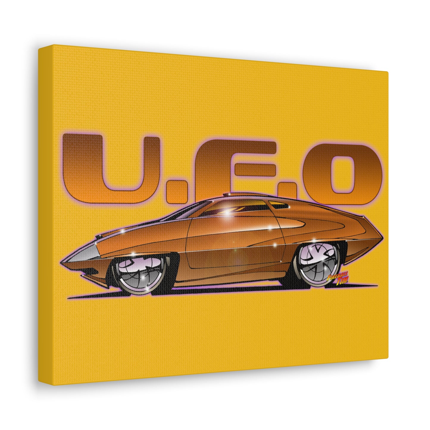 UFO ED STRAKER CAR TV Car Canvas Gallery Art Print 11x14