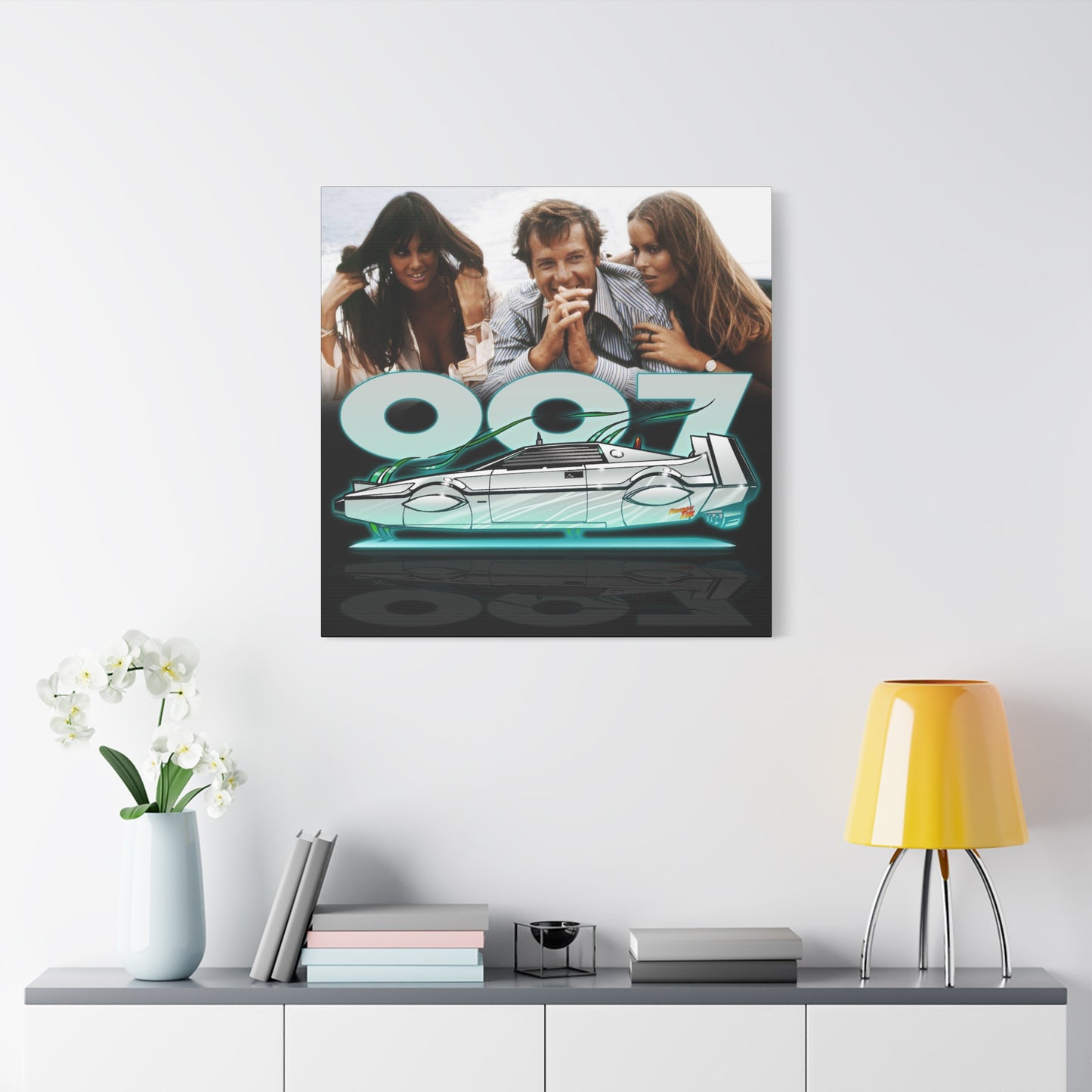 LOTUS SUBMARINE James Bond Fireball Art Canvas Print