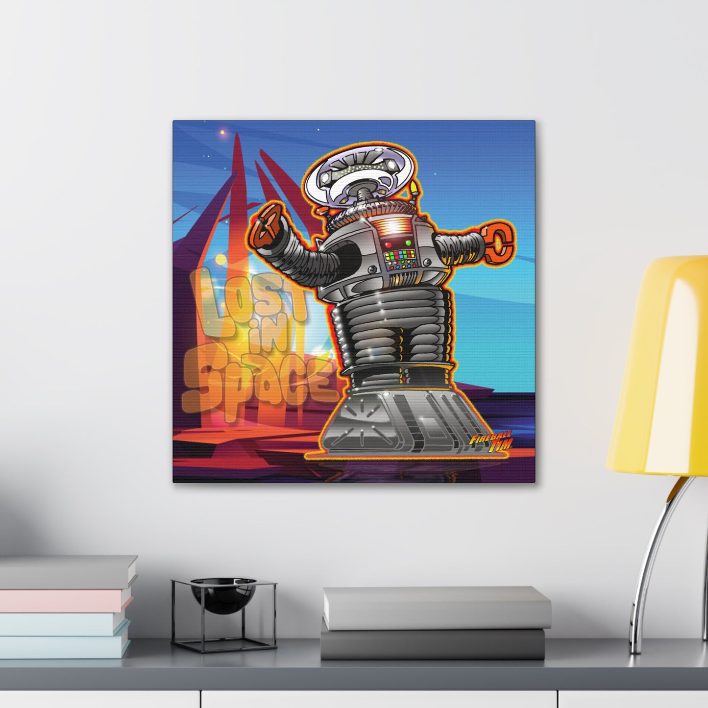 LOST in SPACE DANGER TV Robot Canvas Art Print - 2 Sizes