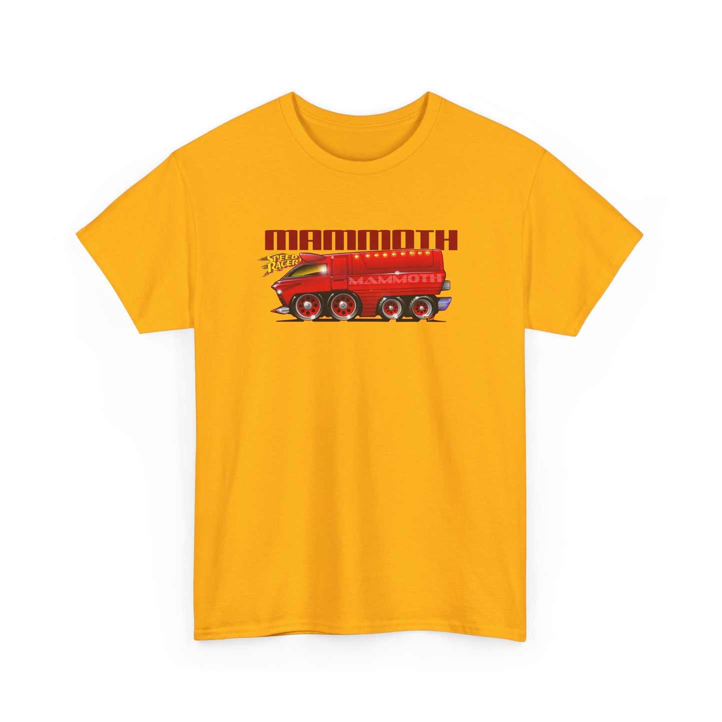 SPEED RACER MAMMOTH CAR Fireball Art Tee Shirt - Multiple Colors