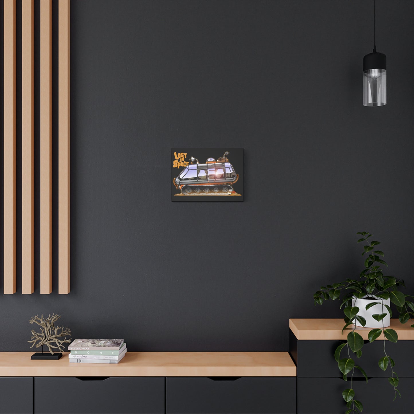 LOST in SPACE Classic TV Chariot Canva Art Wall Print