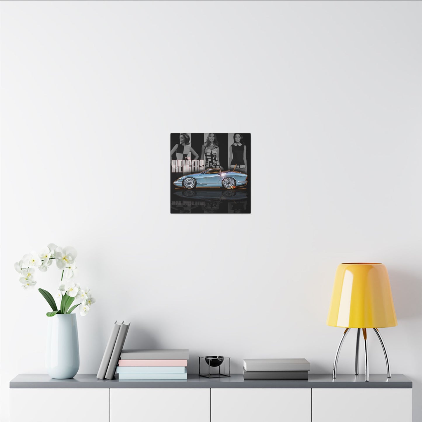 THE AVENGERS TV Show Emma Peel Lotus Elan Canvas Art Print