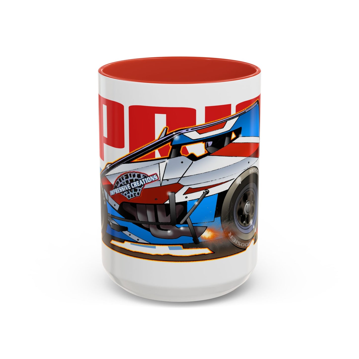 SPRINT CAR Collectible Fireball Art Coffee Mug