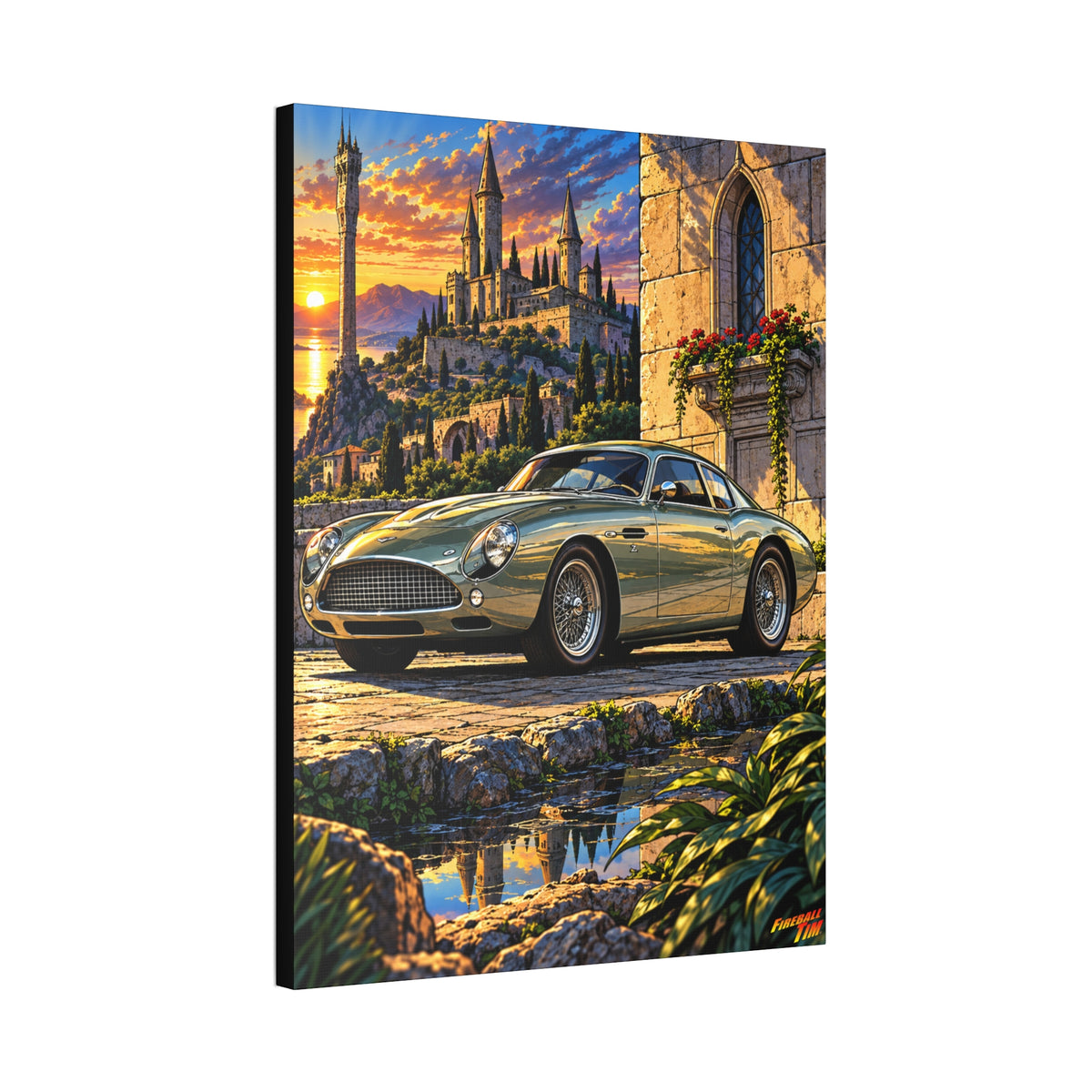 ASTON MARTIN ZAGATO Fireball MasterConcept Stretched Canvas Wall Art Print (1.5" Depth)