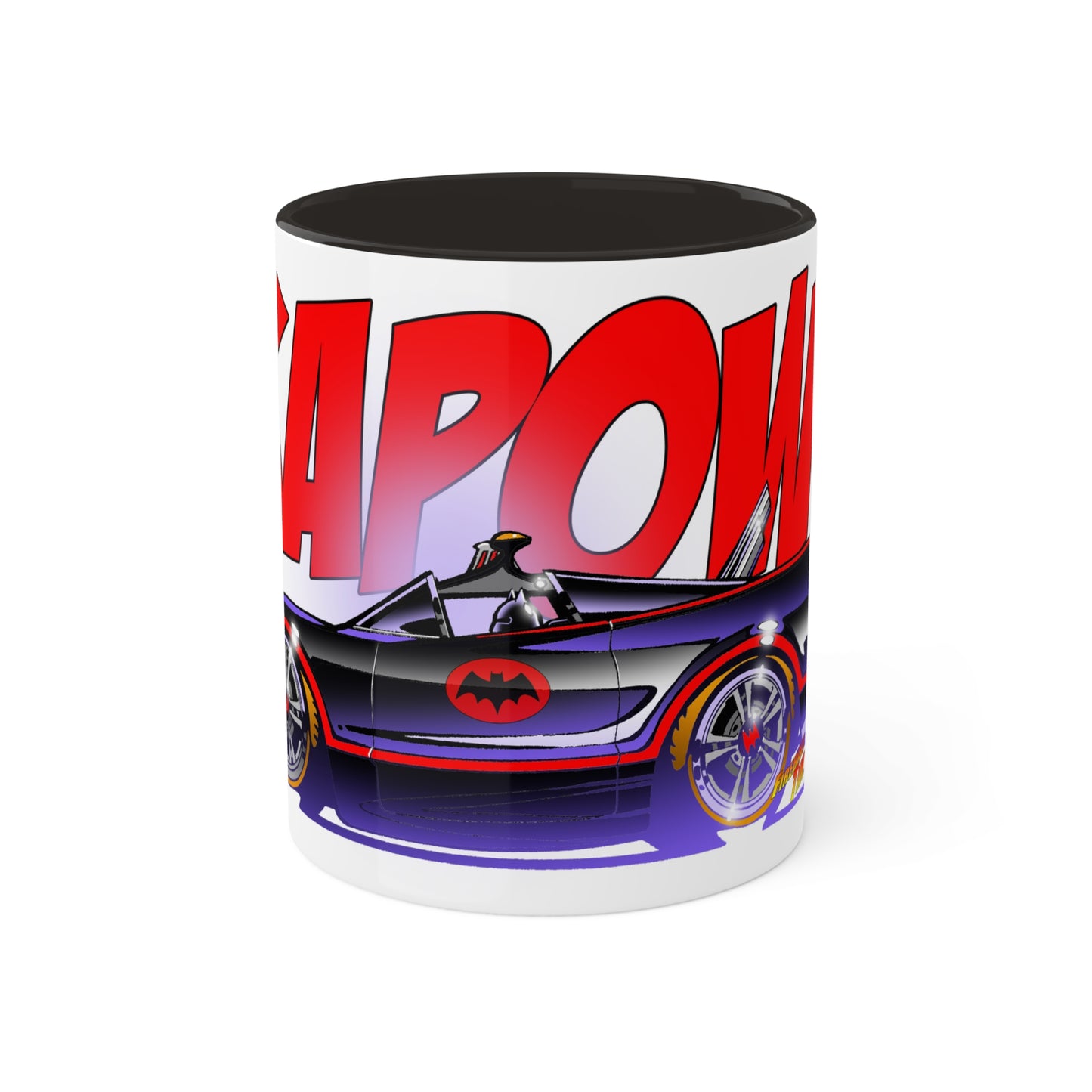 BATMOBILE 1966 KAPOW TV Show Concept Art Coffee Mug 11oz 2 Colors