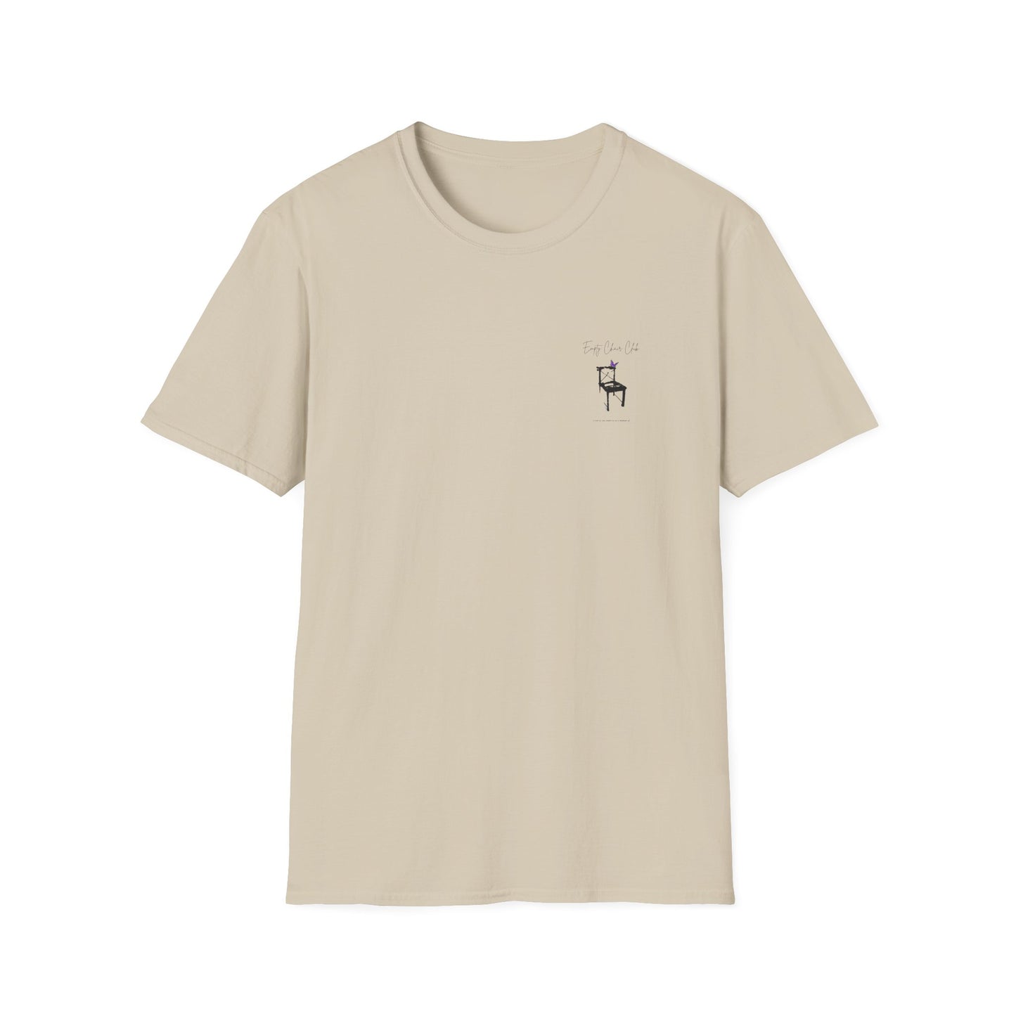 EMPTY CHAIR CLUB Unisex Softstyle T-Shirt - Casual Comfort for Relaxation and Reflection