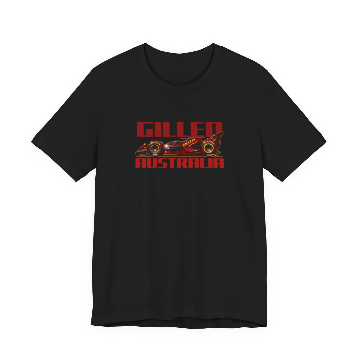 GILLEN AUSTRALIA F1 2047 Race Car Art Short Sleeve Tee - 6 Colors