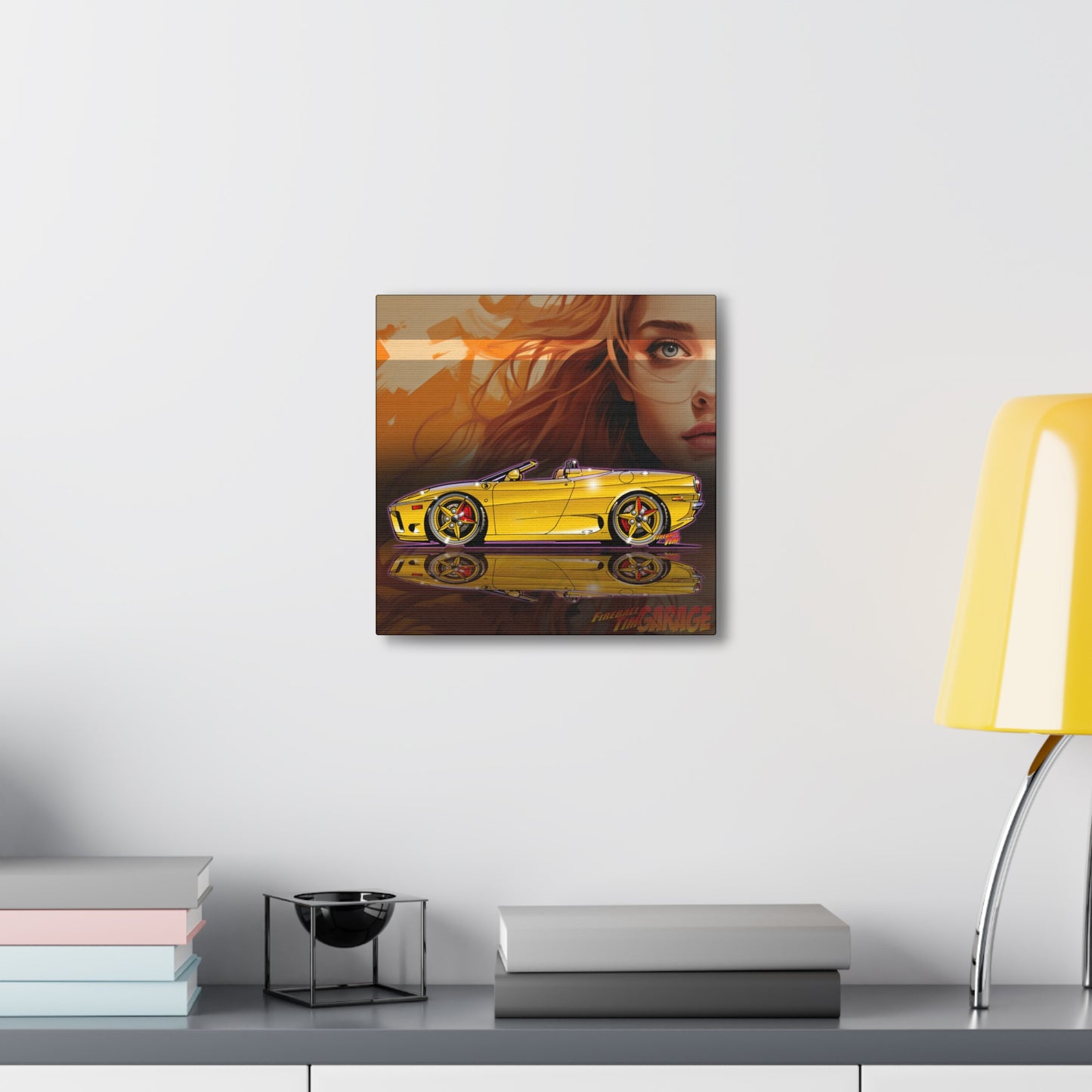 FERRARI 360 SPIDER Supercar Concept Art Canvas MASTERPRINT 3 Sizes