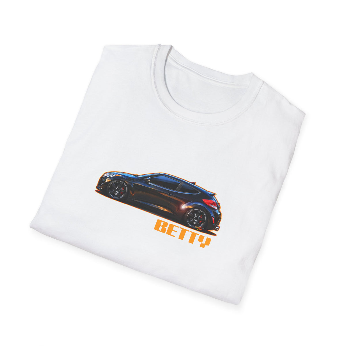 HYUNDAI VELOSTER 2012 Black Betty Collectible Fireball Art TeeShirt