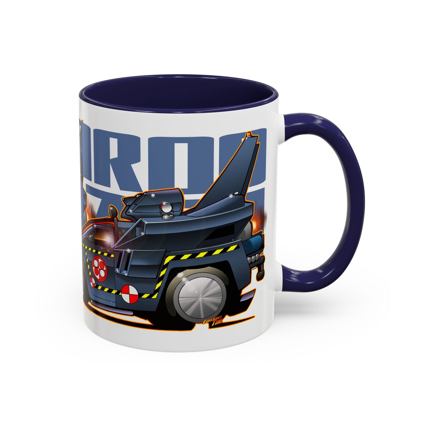 BUCKAROO BANZAI JET TRUCK Fireball Art Coffee Mug - 2 Sizes