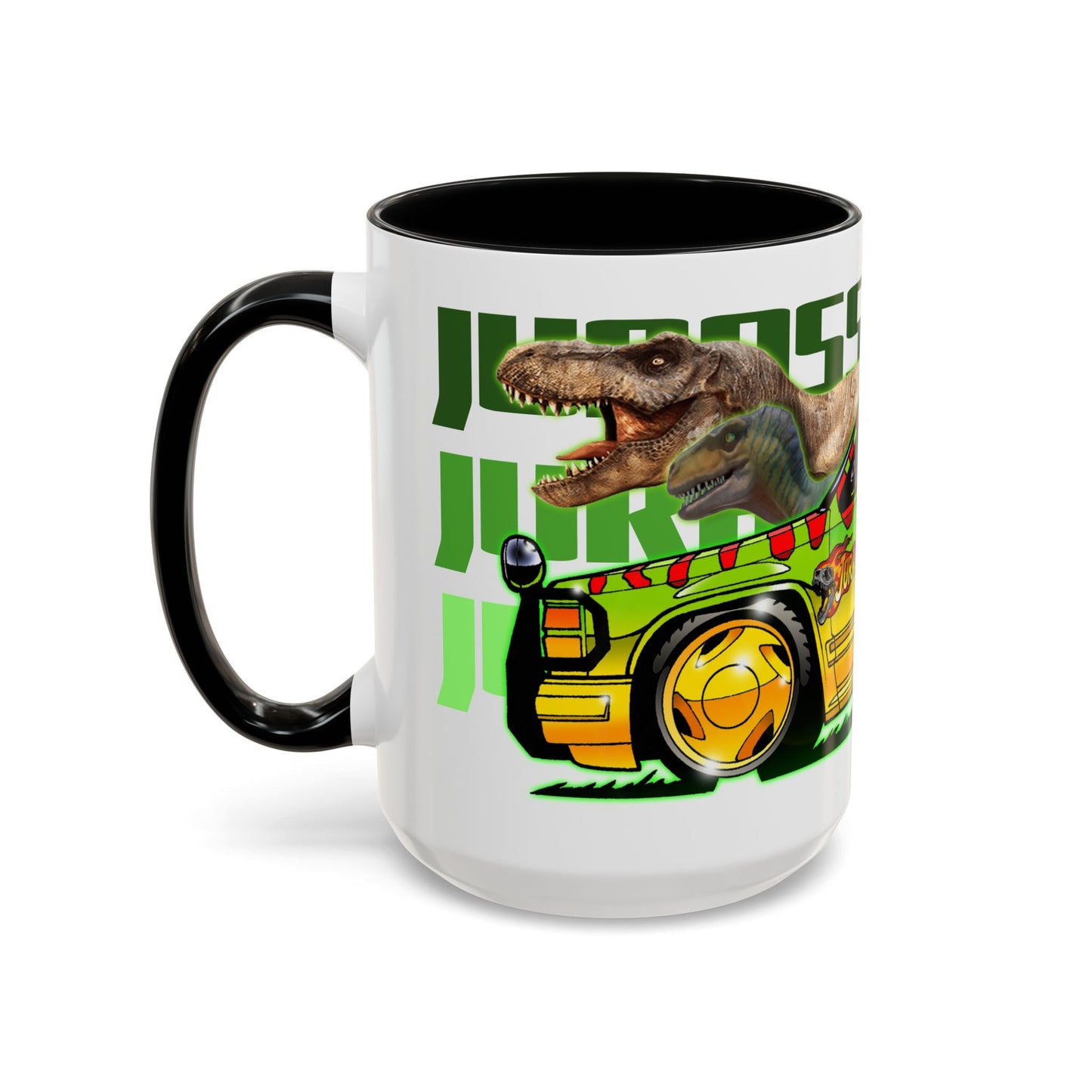 JURASSIC PARK Ford Explorer Collectible Fireball Art Coffee Mug - 2 Sizes