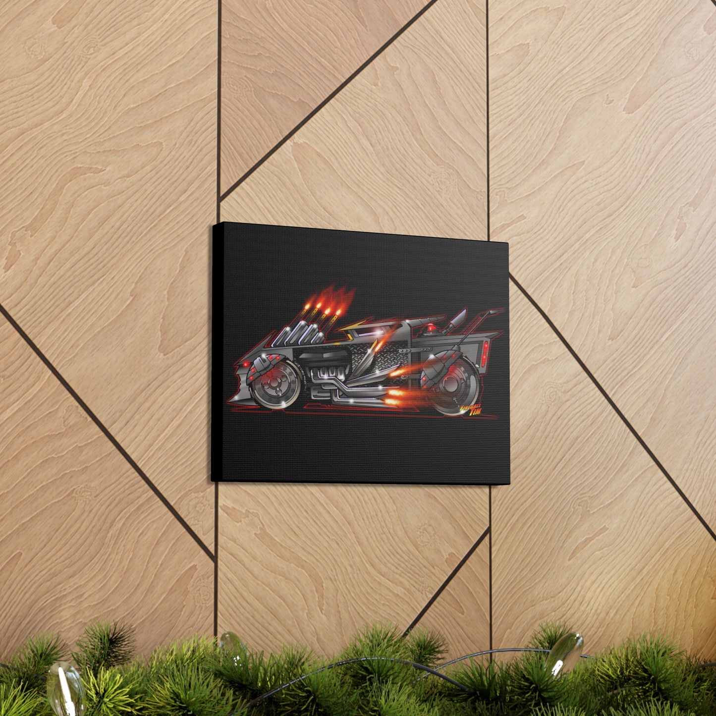 BATSHAKER BATMOBILE Movie Car Concept Art Canvas Print 11x14