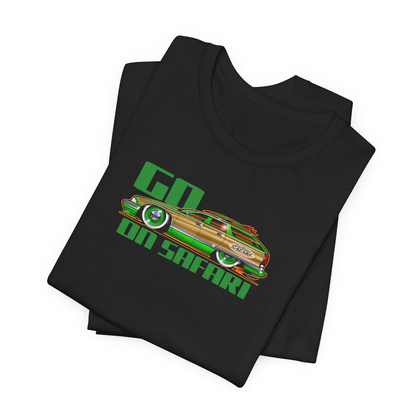BUICK ROADMASTER Station Wagon Safari Custom Car Art Short Sleeve Tee - Colors