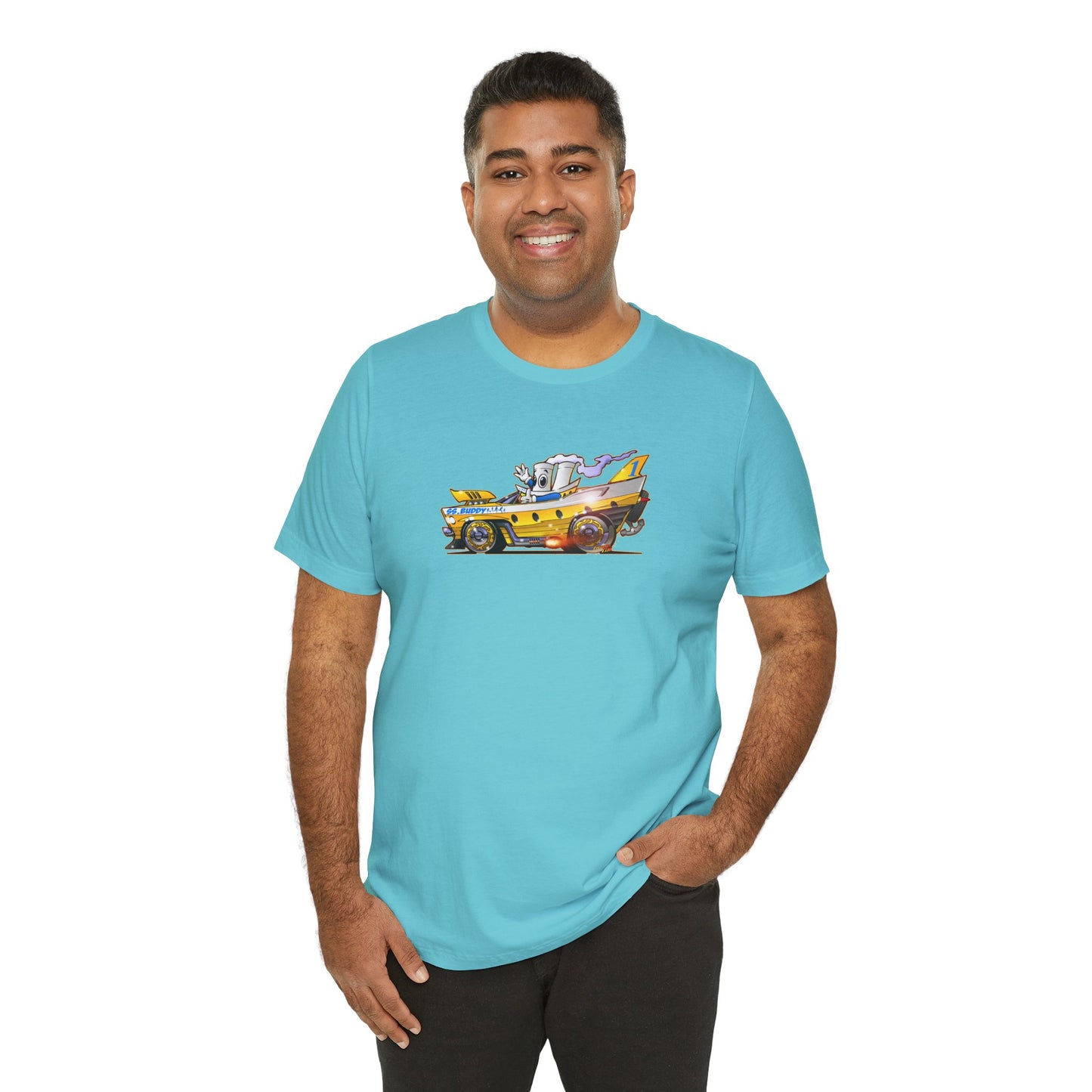 BUDDY CRUISE BUDDYMOBILE Custom Car Art Short Sleeve Tee in 17 Colors