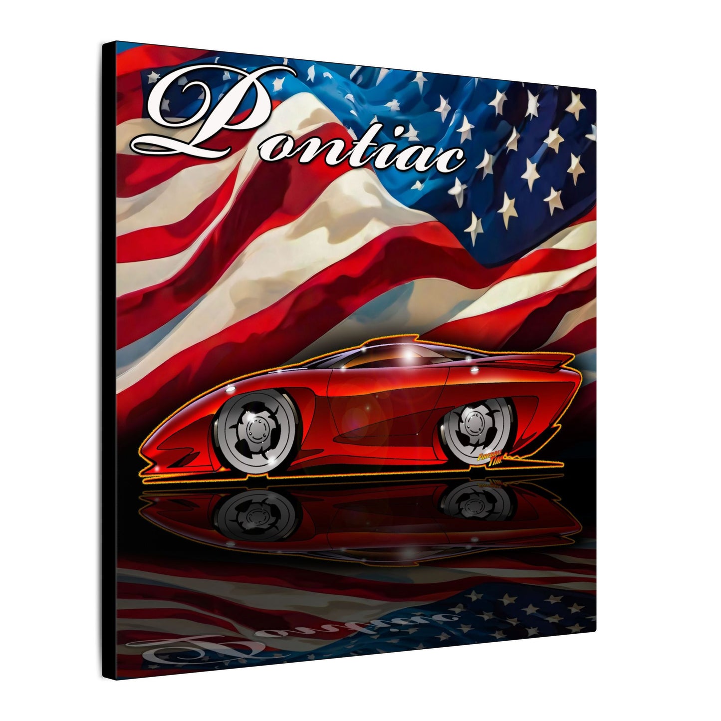 PONTIAC BANSHEE Concept Car Collectible Fireball Art Canvas Print