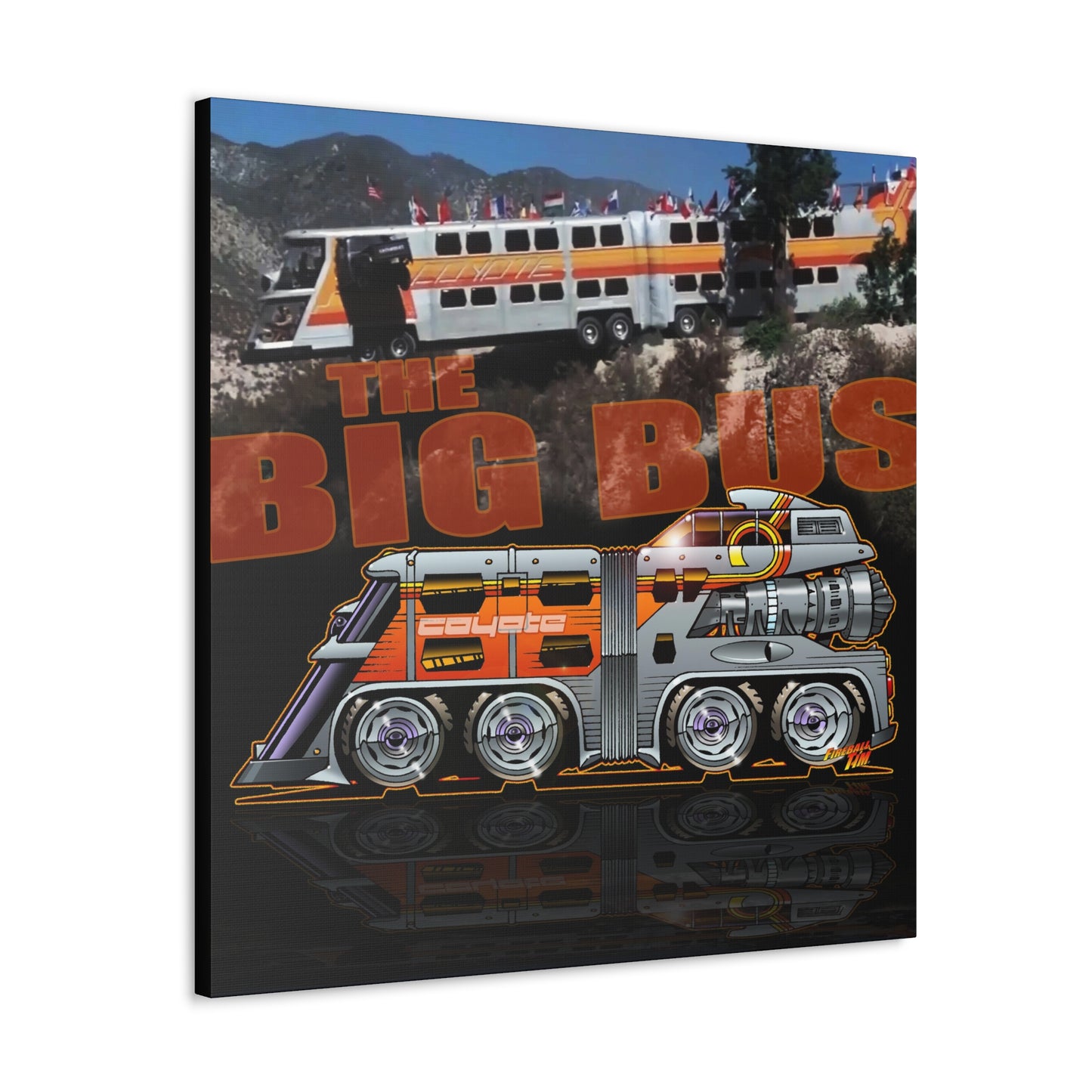 THE BIG BUS Concept Art Canvas MASTERPRINT 3 Sizes